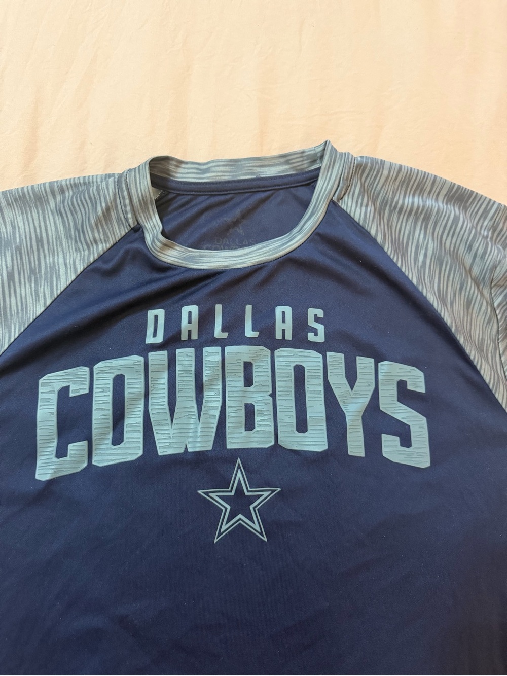 NFL Dallas Cowboys Navy and Gray Short Sleeve Team Tee - Picture 2 of 3